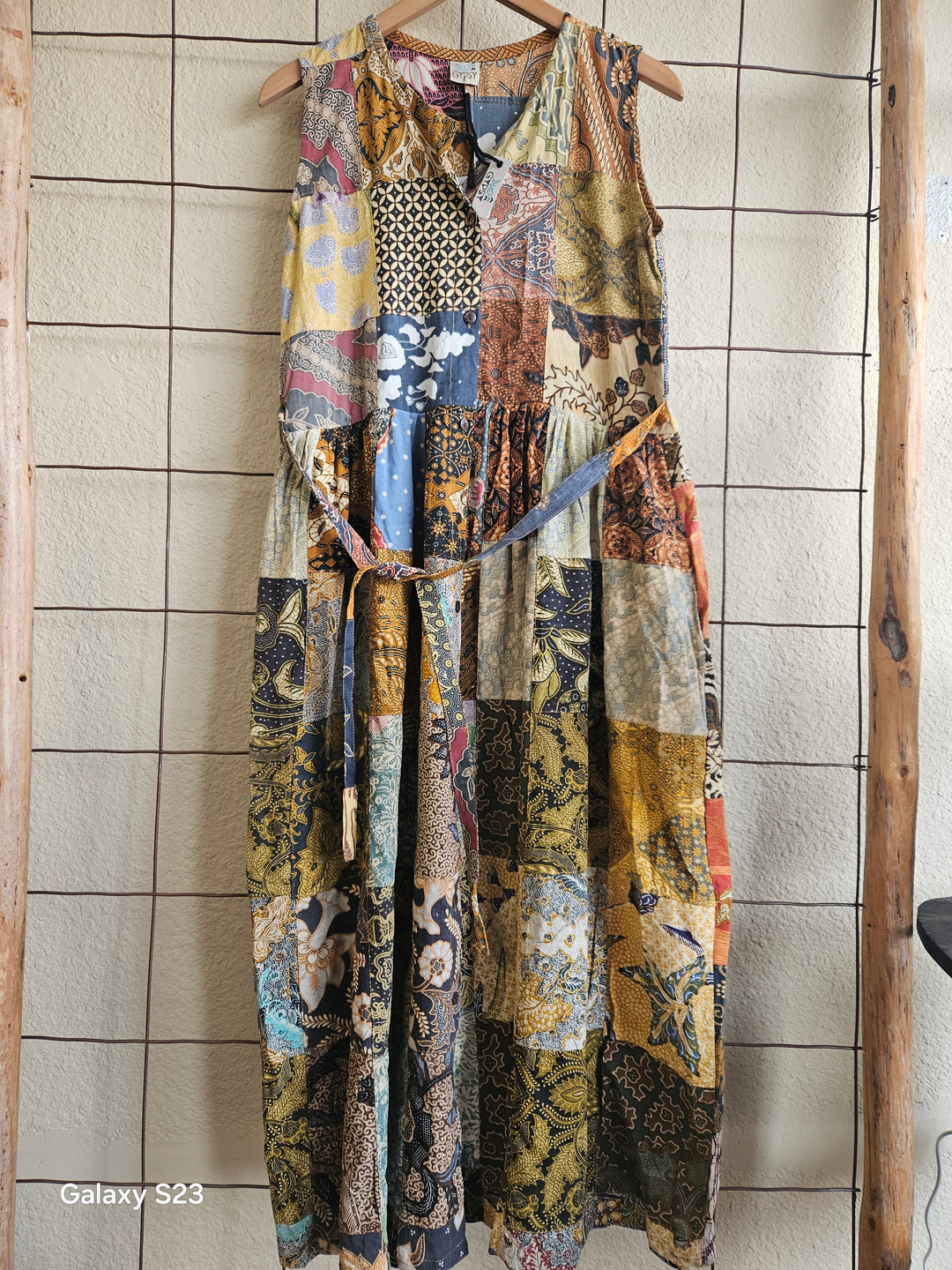 Jaded Gypsy Patchwork Long Dress-Katze Boutique