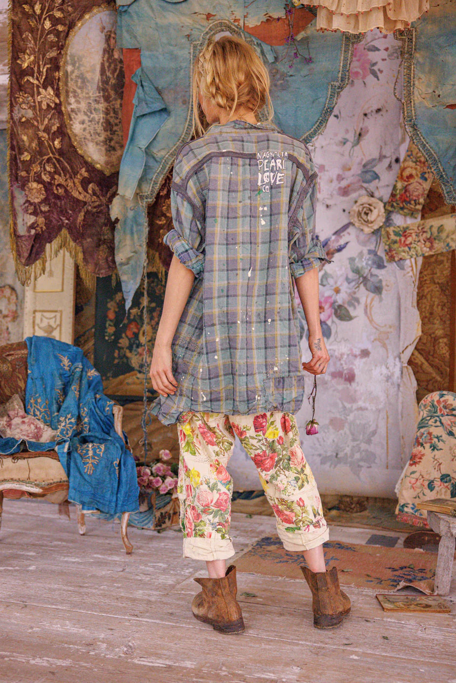 Magnolia Pearl Check Adison Workshirt-Katze Boutique