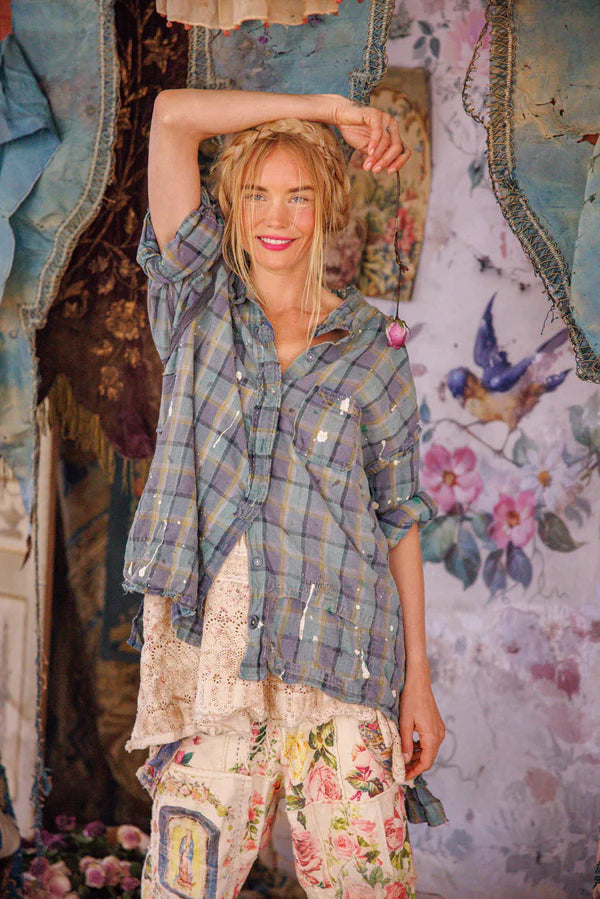 Magnolia Pearl Check Adison Workshirt-Katze Boutique