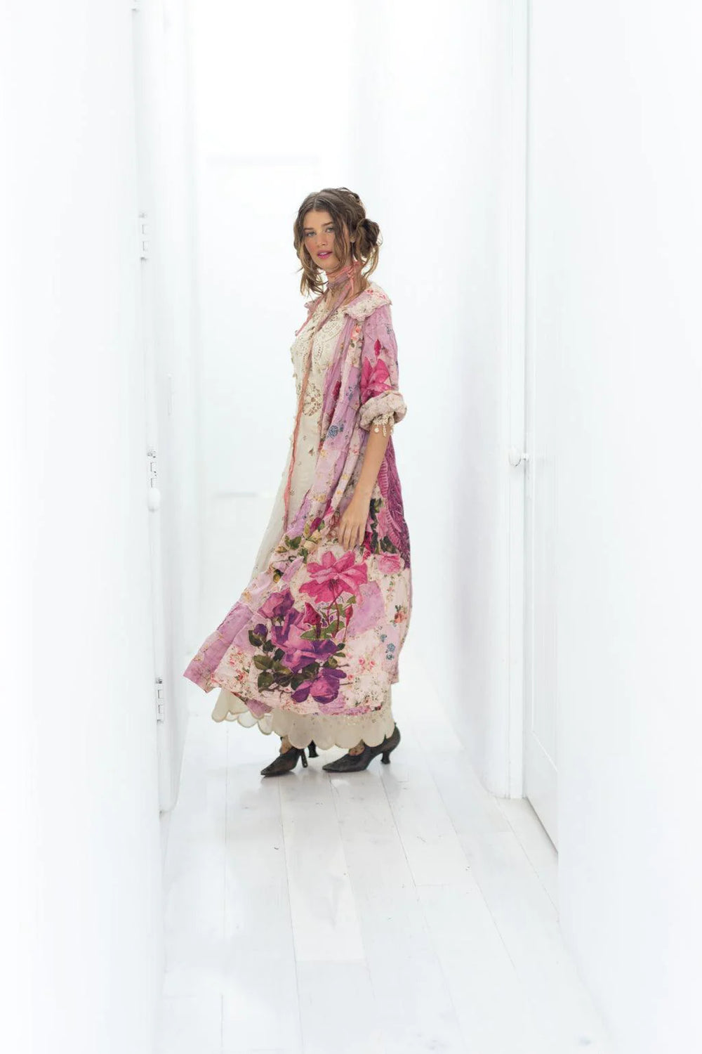 Magnolia Pearl Patchwork Lila Bell Dress-Katze Boutique