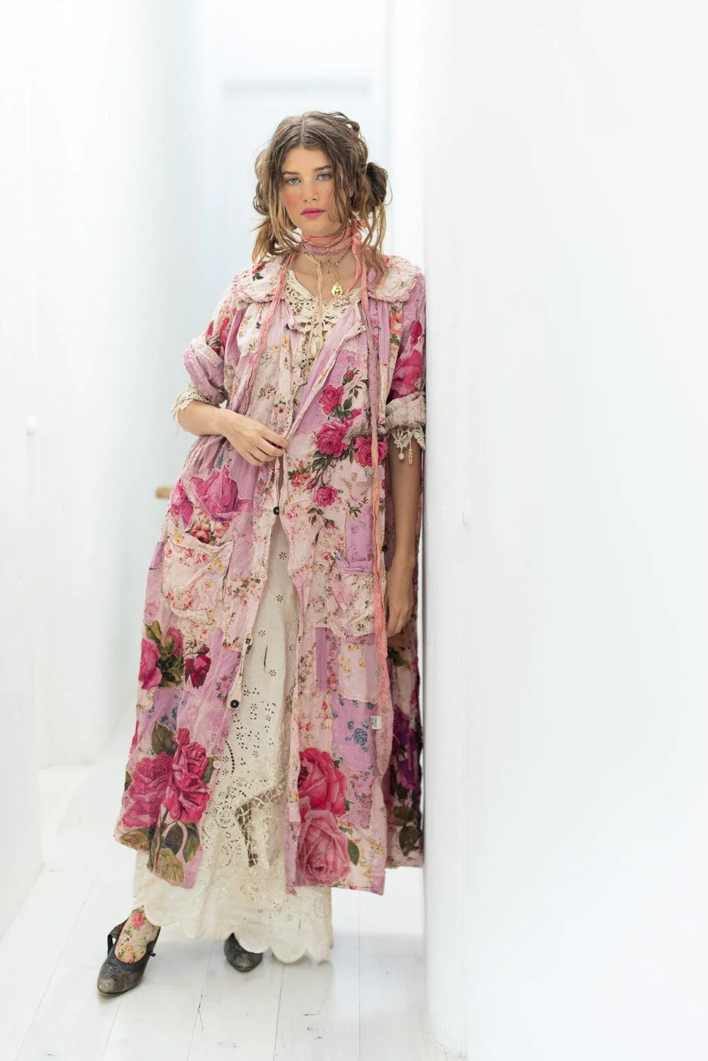 Magnolia Pearl Patchwork Lila Bell Dress-Katze Boutique