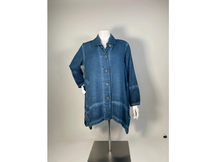 Focus Fashion Double Gauze Lunar Dye Jacket-Katze Boutique