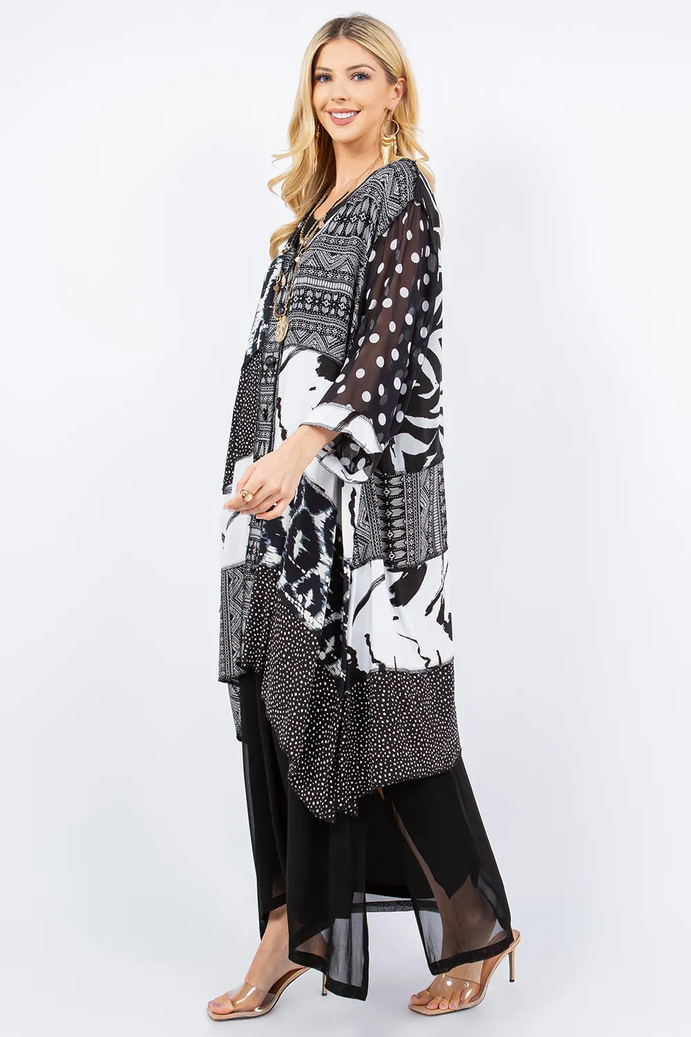 Asymmetrical Patchwork Tunic Dress-Katze Boutique