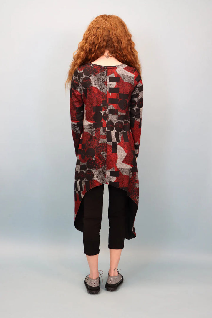 Kozan Mandy Asymmetrical Tunic in Kandinsky Print-Katze Boutique
