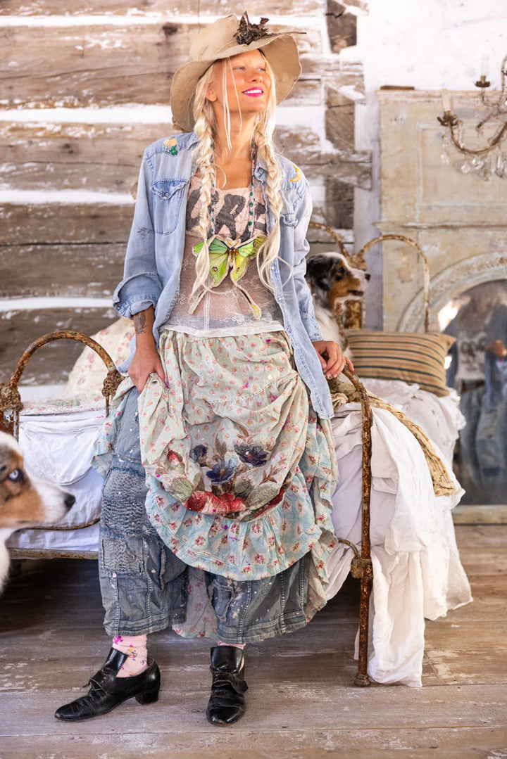 Magnolia Pearl Applique Friendship Skirt-Katze Boutique