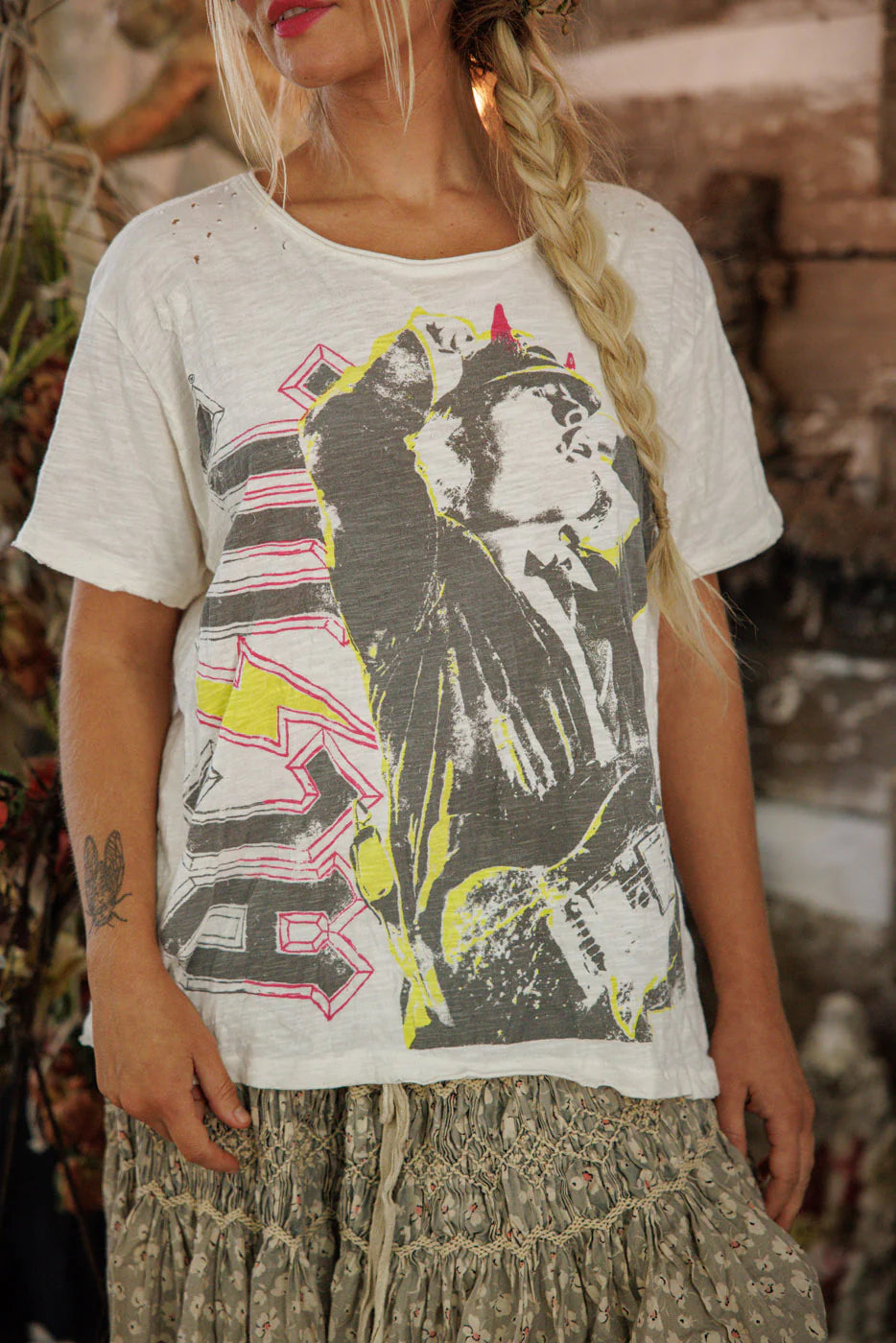 Magnolia Pearl ACDC Rock N Roll Tee-Katze Boutique