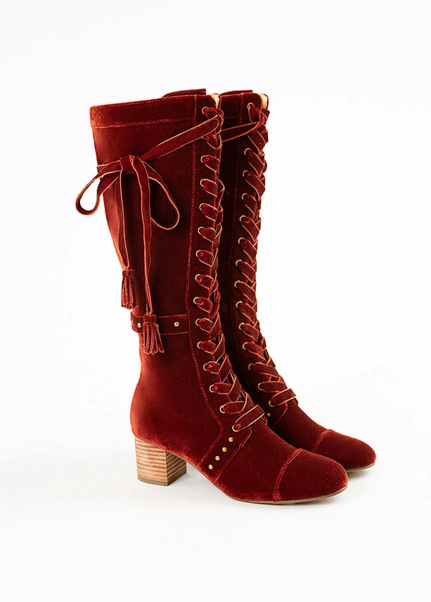 Joyfolie Women's Marita Tall Boot in Brick-Katze Boutique