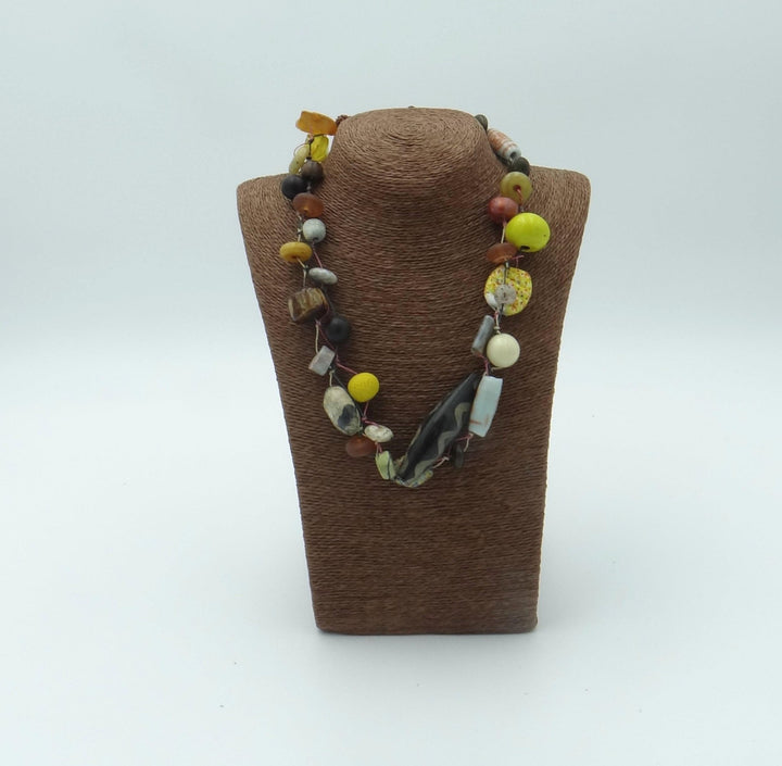 Natural Stones Artisan Necklace - Katze Boutique