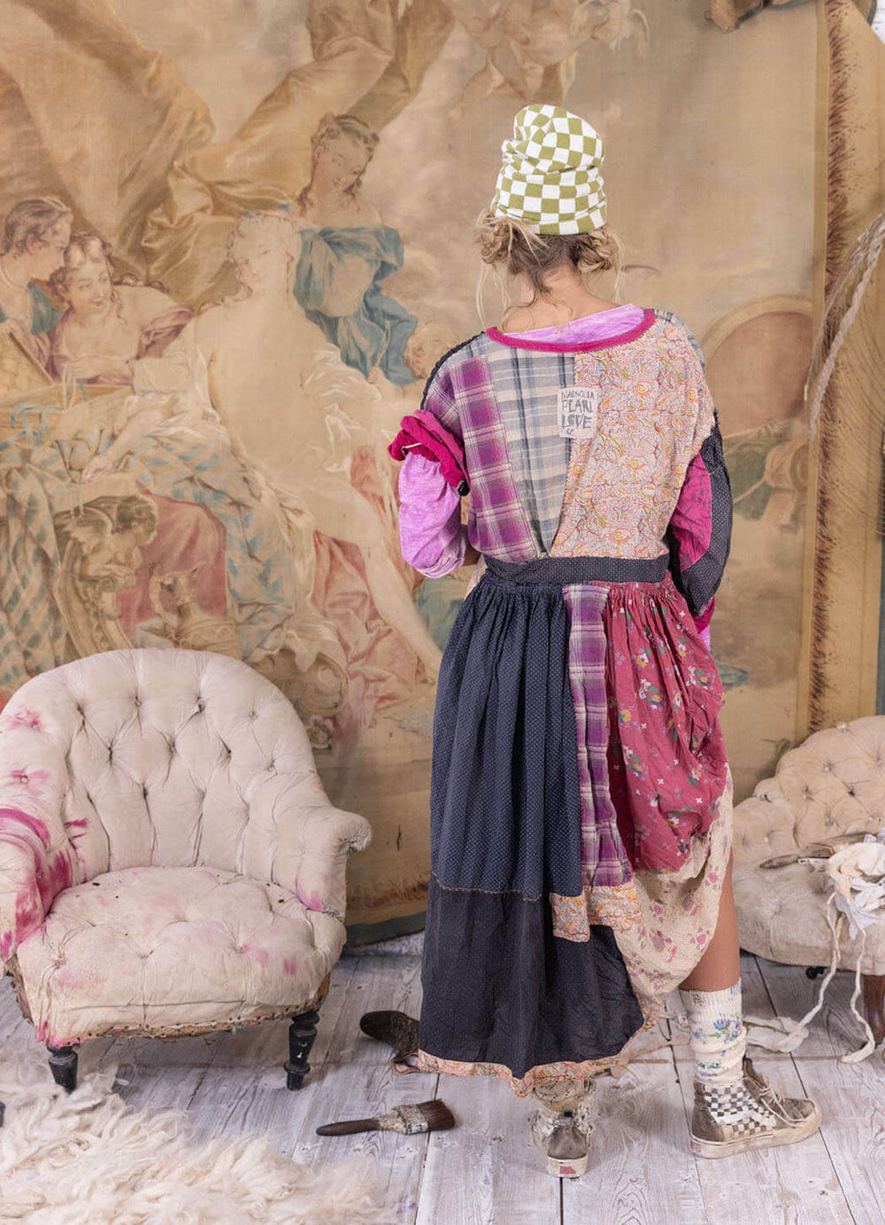 Magnolia Pearl Searcy Patchwork Dress-Katze Boutique