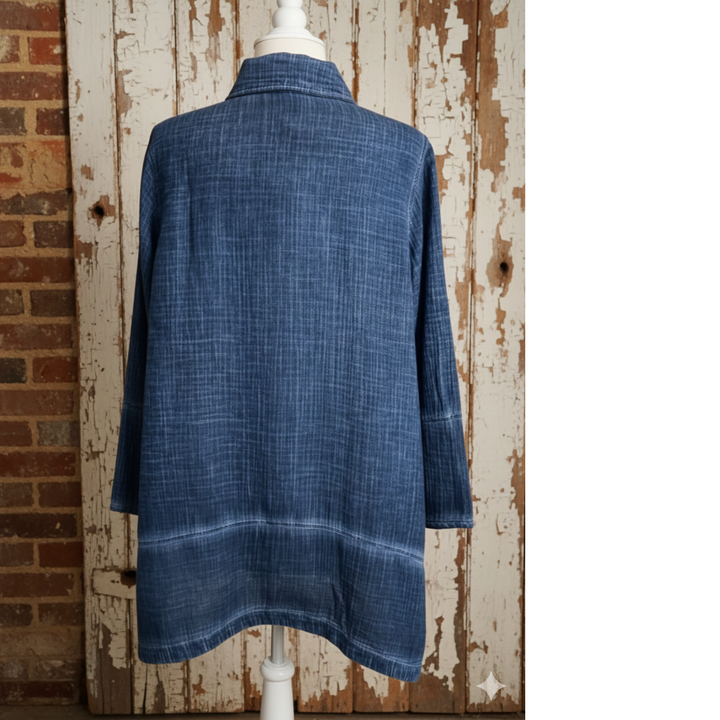 Focus Fashion Double Gauze Lunar Dye Jacket-Katze Boutique