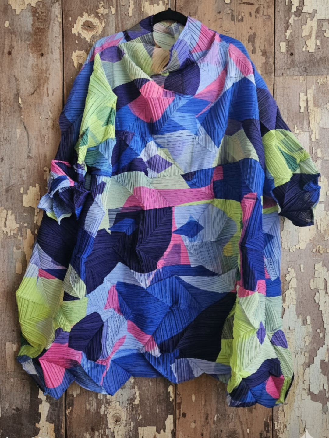 Multicolor Pleated Tunic-Katze Boutique