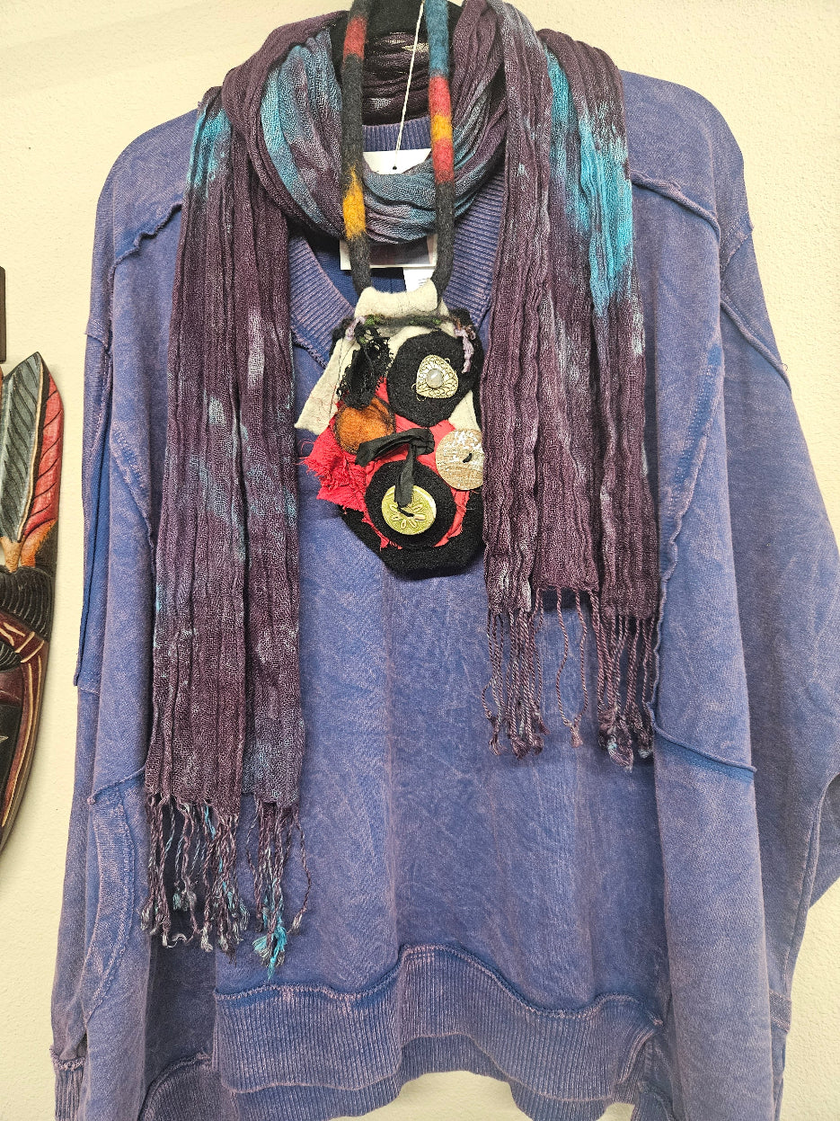 Handmade Boiled Wool Neck Piece -Katze Boutique