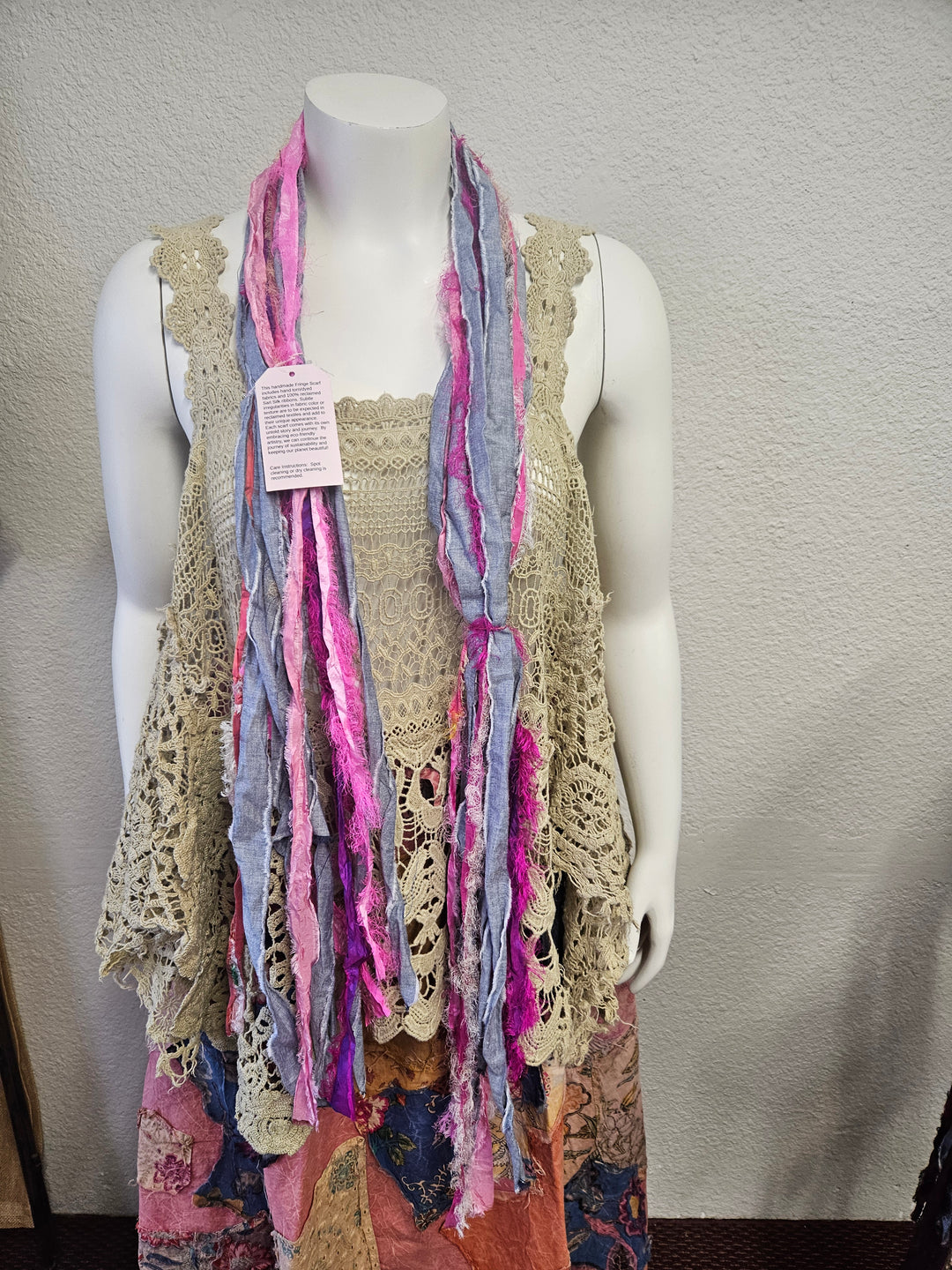 Handmade Fringe Scarf Pillow Talk-Katze Boutique