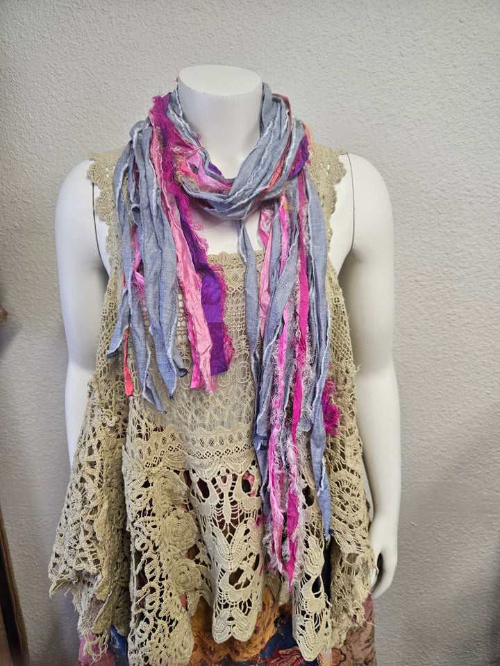 Handmade Fringe Scarf Pillow Talk-Katze Boutique