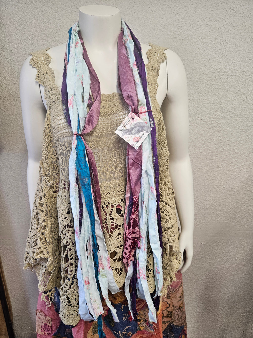 Handmade Fringe Scarf Multicolor-Katze Boutique