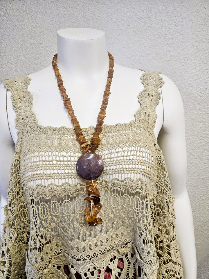 Handmade Amber Necklace -Katze Boutique