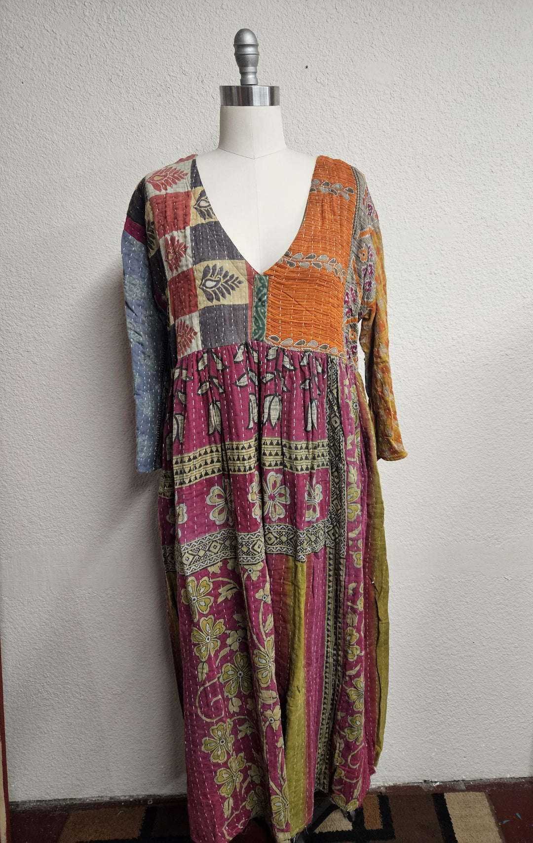 Jaded Gypsy Kantha Sunrise Dress-Katze Boutique