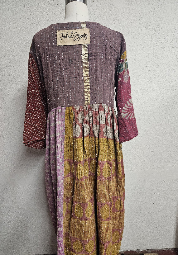 Jaded Gypsy Kantha Sunrise Dress-Katze Boutique