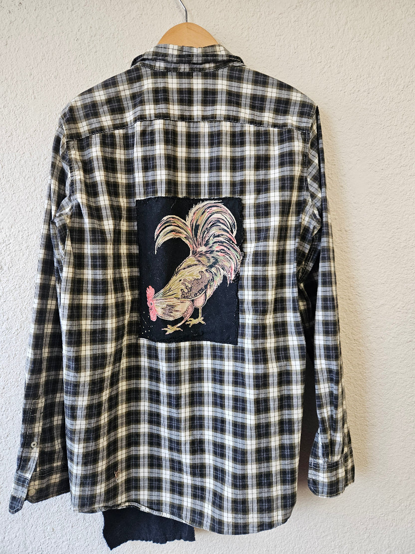 Upcycled Cotton Shirt-Fiber Art Boutique-Katze Boutique