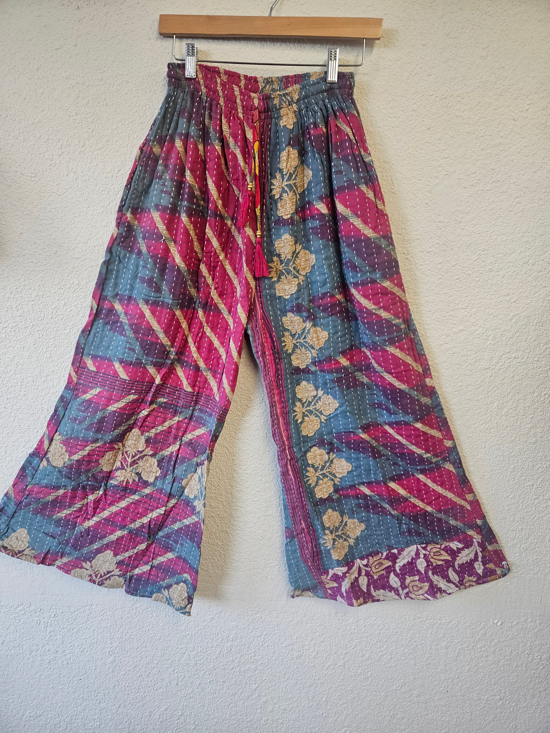 Kantha Boho Wide Leg Pants | Palazzo Trousers | Katze Boutique