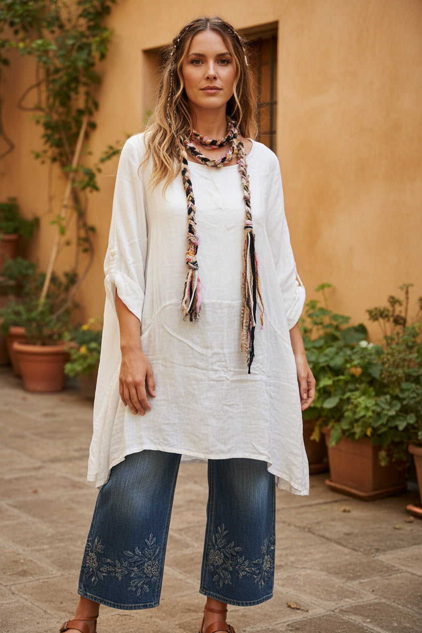 OOAK Handmade Fiber Yarn Necklace Belt | Katze Boutique