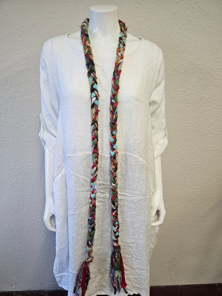 Handmade Fiber Yarn Necklace - Belt-Katze Boutique