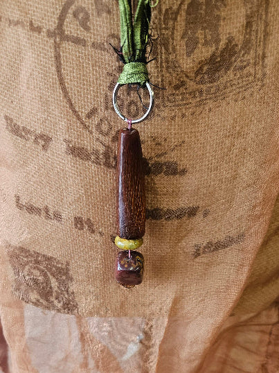 Handmade Brown Horn Pendant Necklace | Artisan Jewelry-Katze Boutique