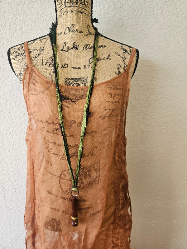 Handmade Brown Horn Pendant Necklace | Artisan Jewelry-Katze Boutique