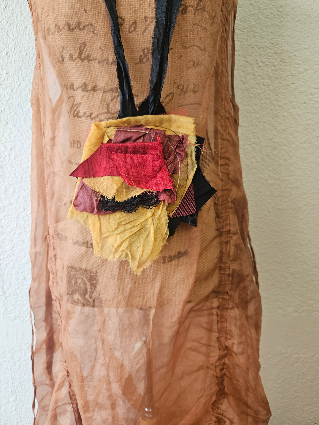 Reversible Raw Silk OOAK Necklace – ANNMARY | Katze Boutique