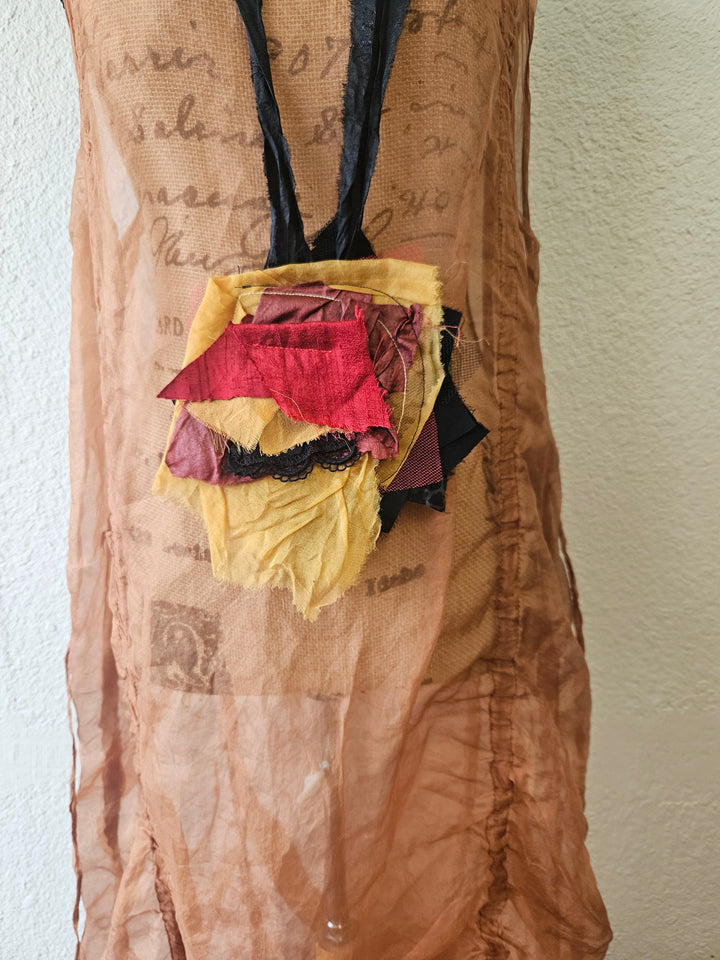 Reversible Raw Silk OOAK Necklace – ANNMARY | Katze Boutique