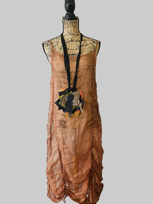 Reversible Raw Silk OOAK Necklace – ANNMARY | Katze Boutique