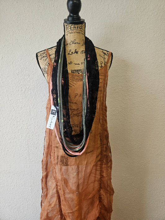 Handmade OOAK Cotton Lace Infinity Scarf | Katze Boutique