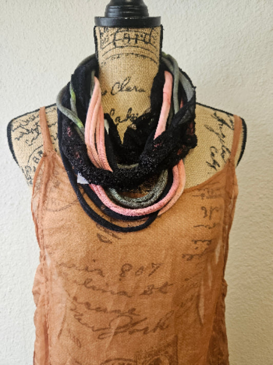 Handmade OOAK Cotton Lace Infinity Scarf | Katze Boutique