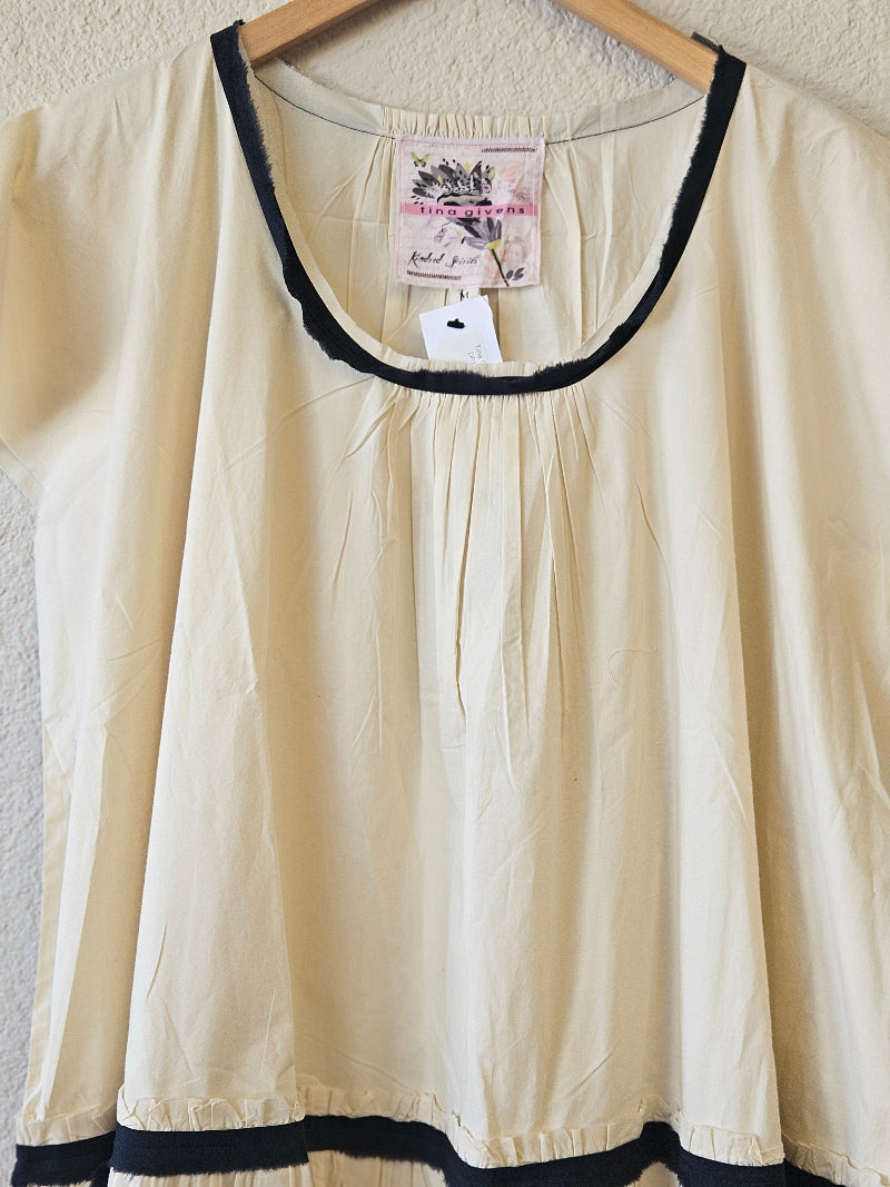 Tina Givens Darling Dress - Cotton Poplin Cap Sleeve | Katze Boutique