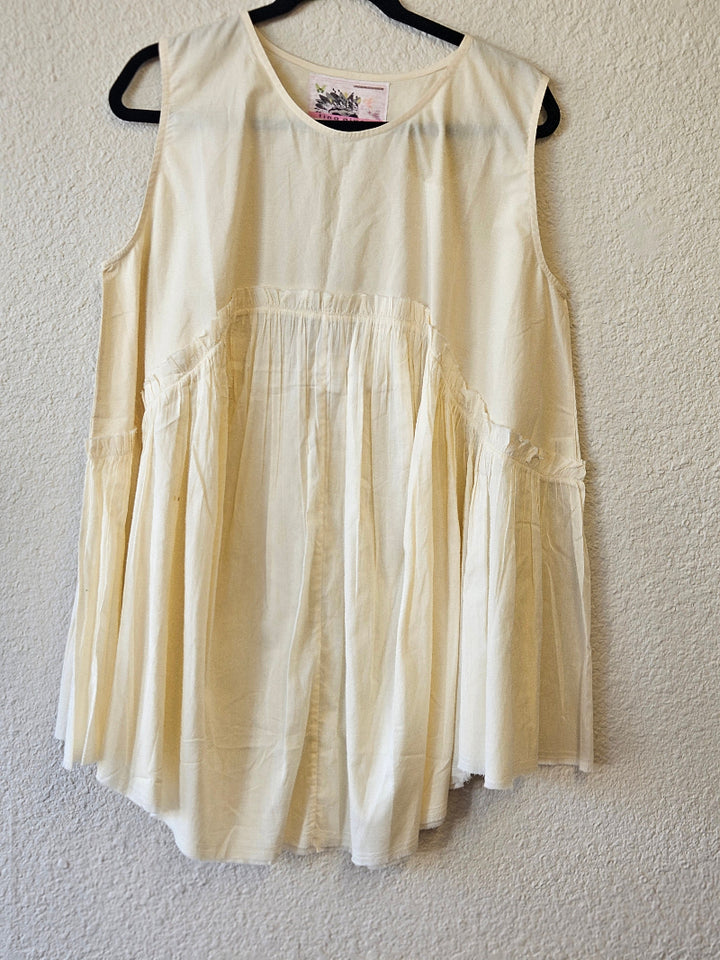 Tina Givens Island Sleeveless Top - Cotton Poplin | Katze Boutique