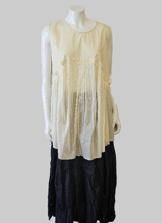 Tina Givens Island Sleeveless Top - Cotton Poplin | Katze Boutique