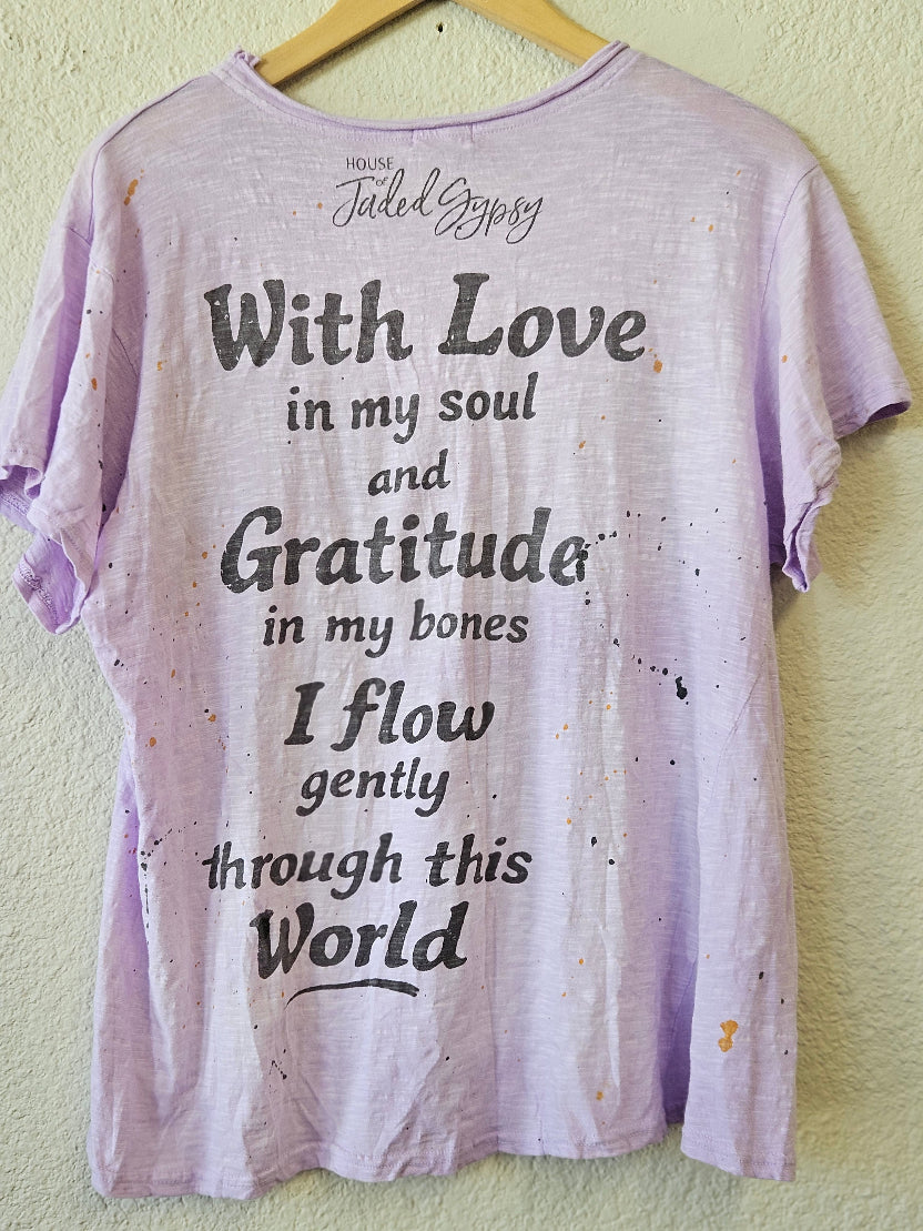Jaded Gypsy Moon Dust Lavender Tee | Boho Graphic Top | Katze Boutique
