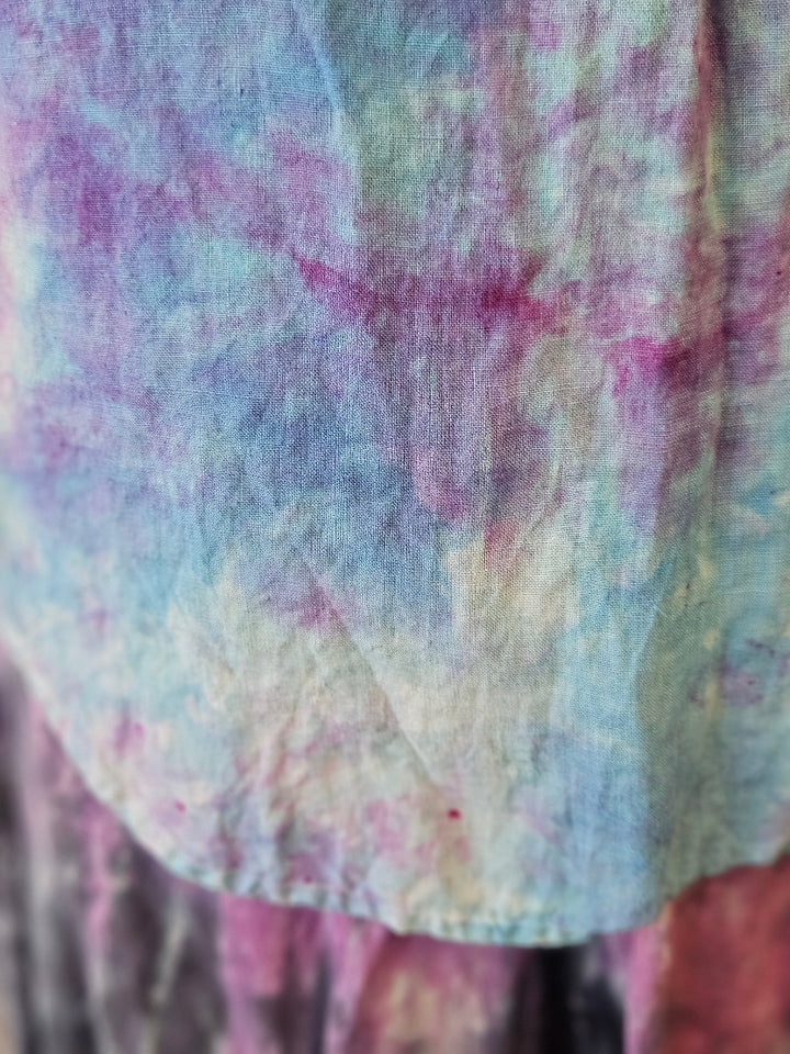 Hand Dyed Linen Shirt Size Small-Katze Boutique
