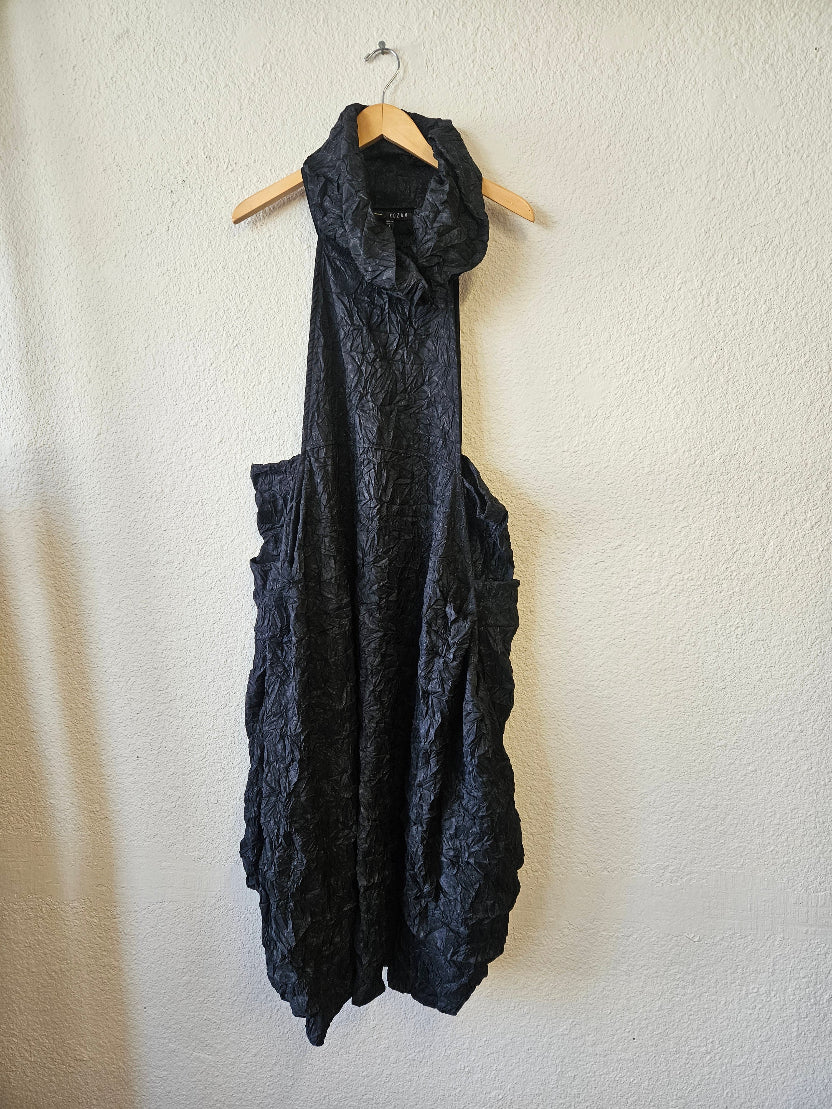 Kozan Avi Bubble Maxi Dress in Black | Katze Boutique