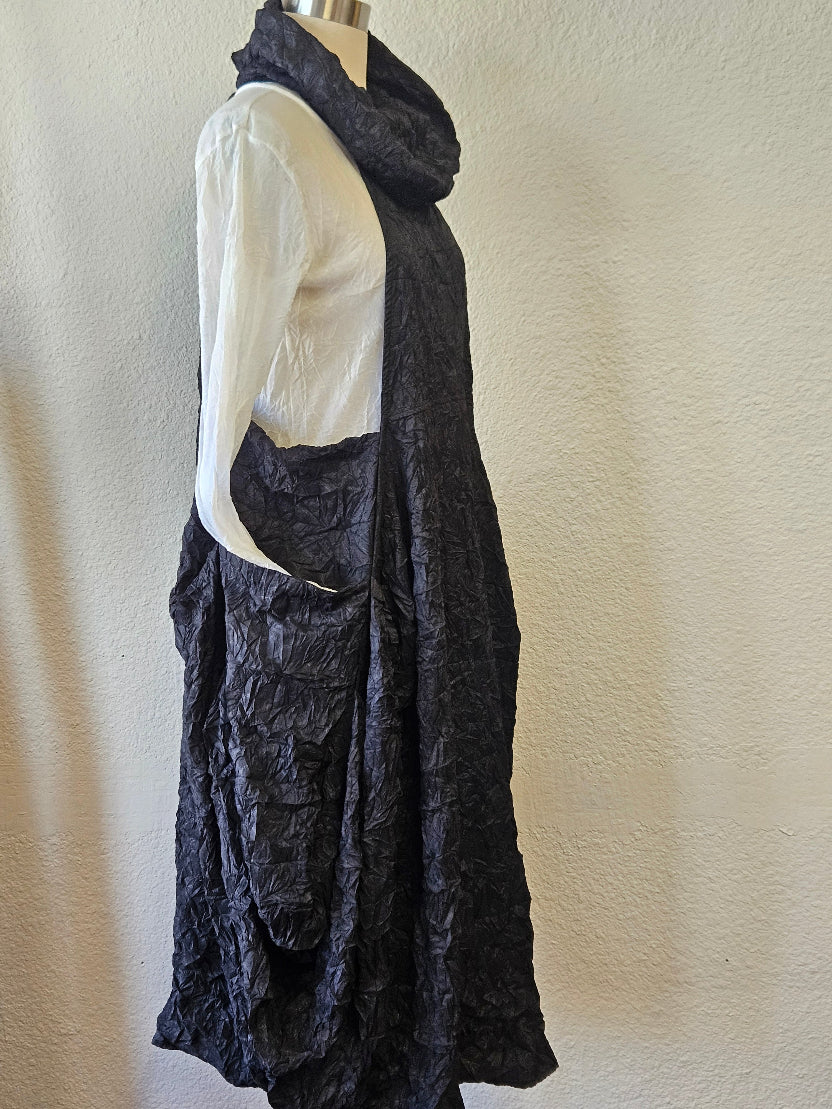 Kozan Avi Bubble Maxi Dress in Black | Katze Boutique