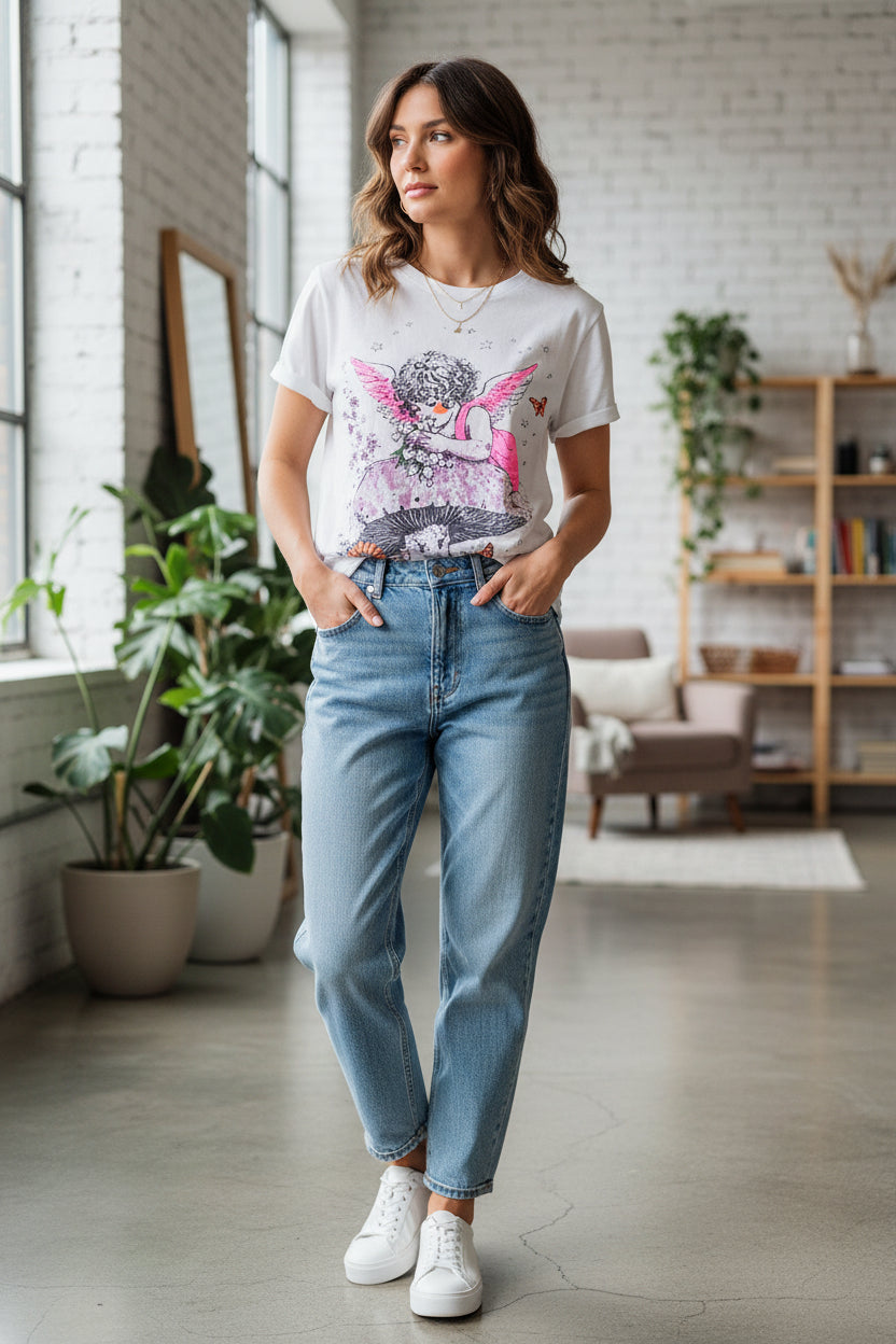 House of Jaded Gypsy Worn and Weathered Tee - Fairy-Katze Boutique