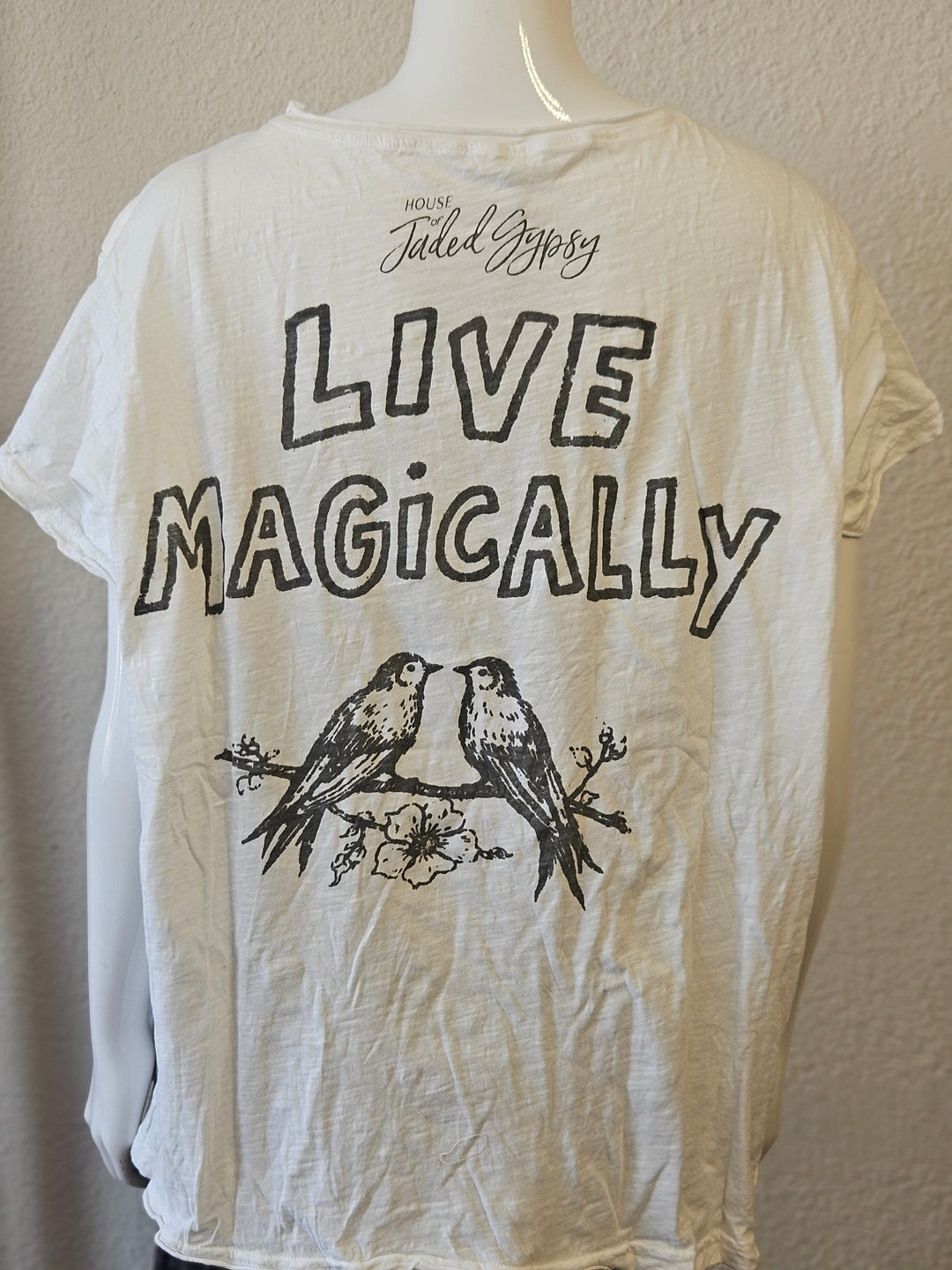 House of Jaded Gypsy Worn and Weathered Tee - Fairy