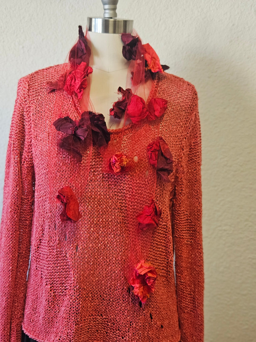 Handmade Tulle Silk Neck Piece | Katze Boutique
