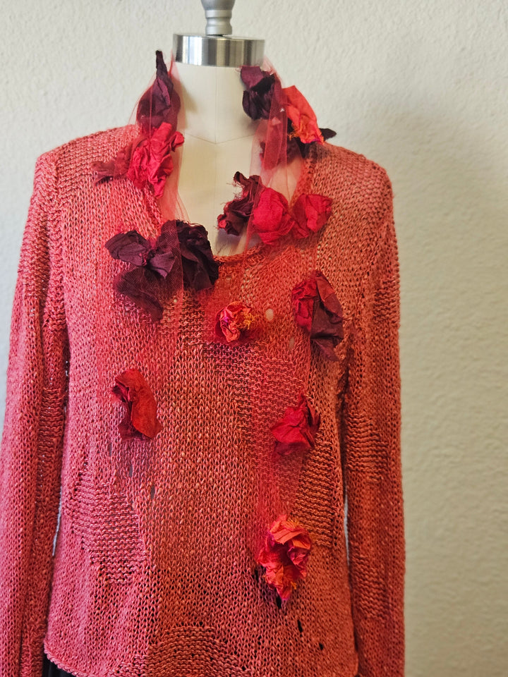 Handmade Tulle Silk Neck Piece | Katze Boutique