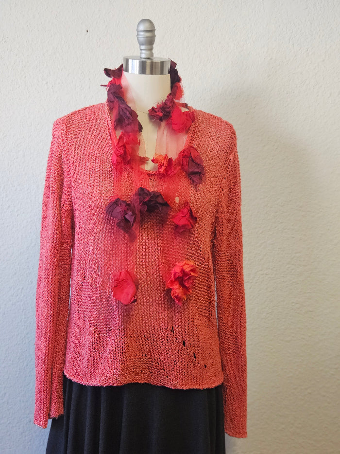 Handmade Tulle Silk Neck Piece | Katze Boutique