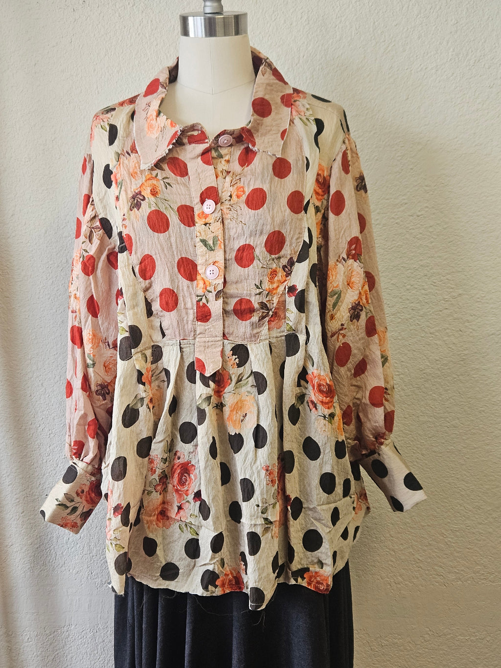 Jaded Gypsy Harvest Treasures Tunic-Midnight Dot-Katze Boutique