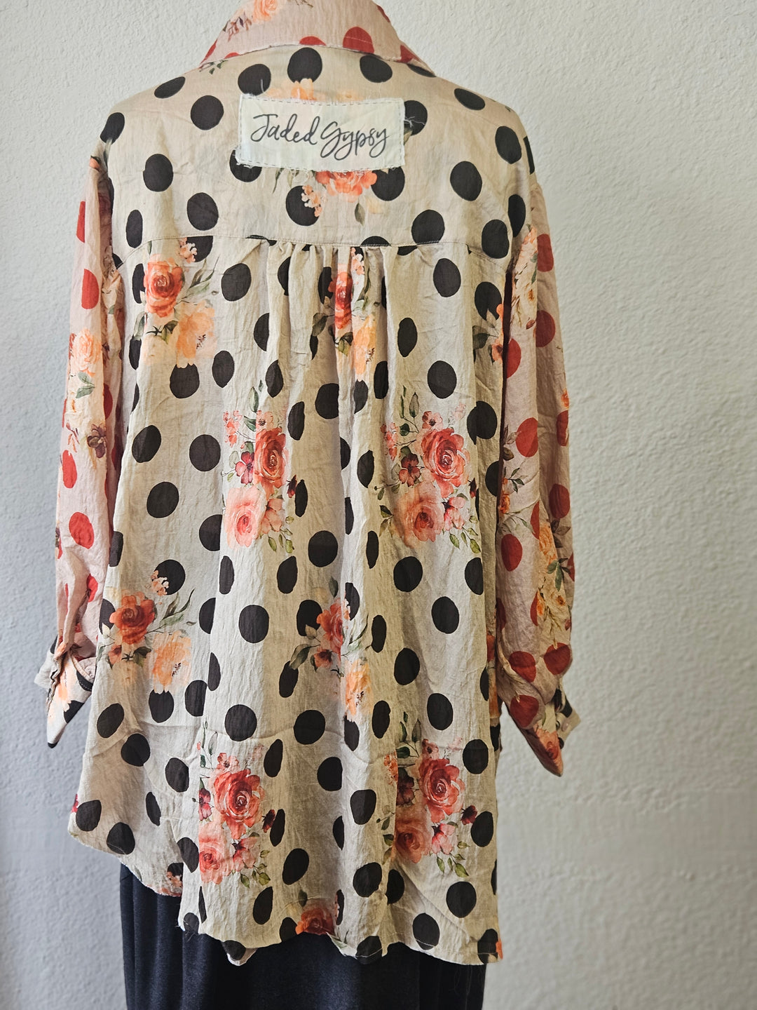 Jaded Gypsy Harvest Treasures Tunic-Midnight Dot-Katze Boutique