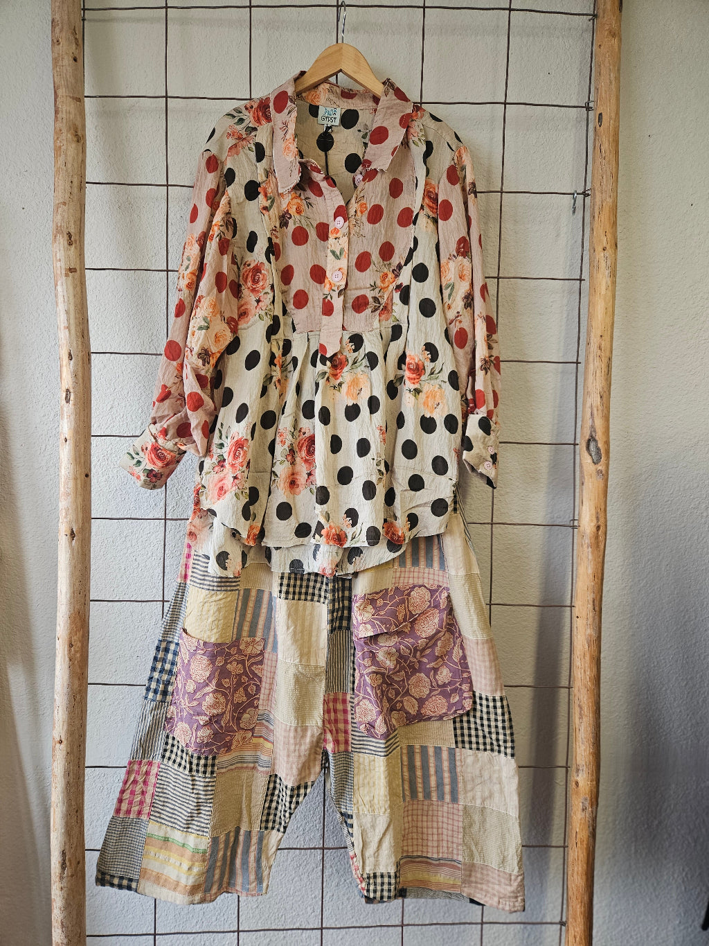 Jaded Gypsy Harvest Treasures Tunic-Midnight Dot-Katze Boutique