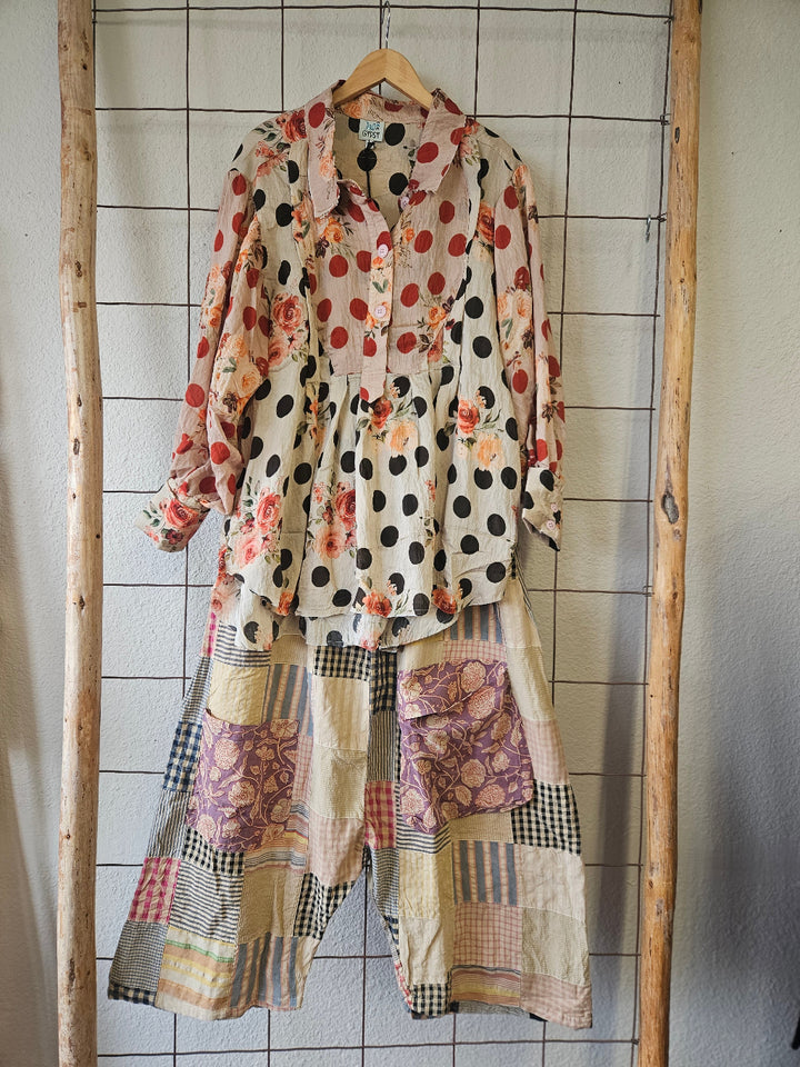 Jaded Gypsy Harvest Treasures Tunic-Midnight Dot-Katze Boutique