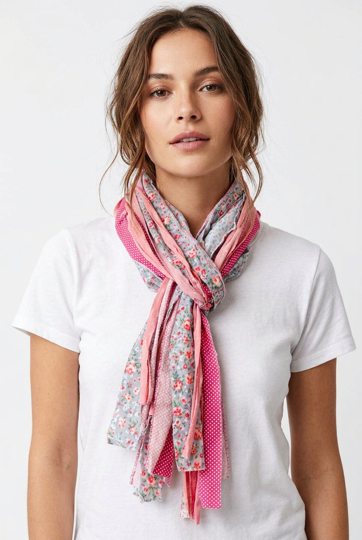 The Curated Raven Fringe Scarf-Katze Boutique